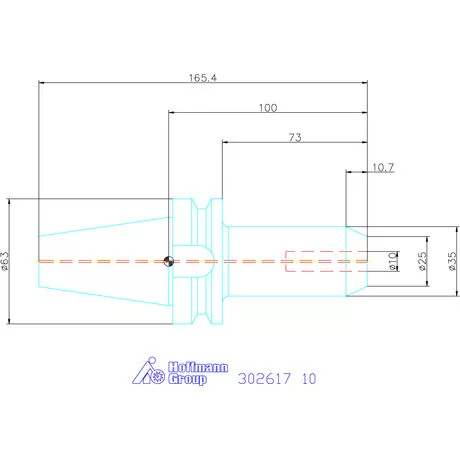 Holex Menesztőlapos befogó AD alak 10 mm