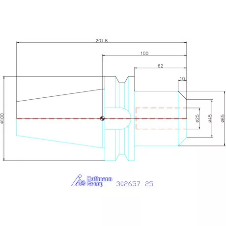 Holex Menesztőlapos befogó AD alak 25 mm