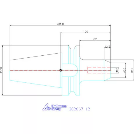 Holex Menesztőlapos befogó AD alak 12 mm
