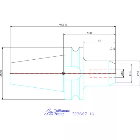 Holex Menesztőlapos befogó AD alak 16 mm