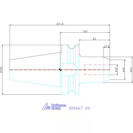 Holex Menesztőlapos befogó AD alak 20 mm