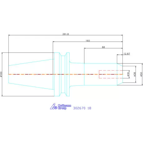 Eroglu Menesztőlapos befogó ADB alak 18 mm