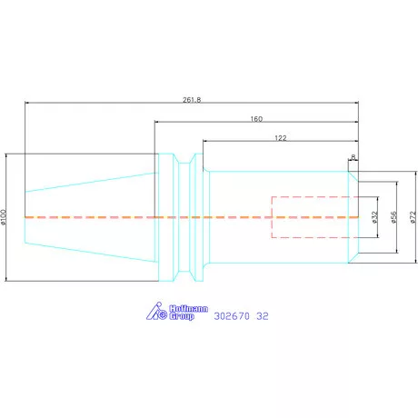 Eroglu Menesztőlapos befogó ADB alak 32 mm