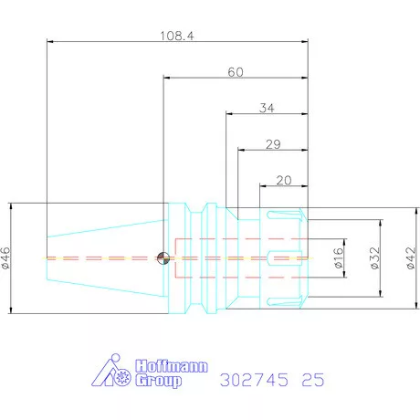 Garant ER szorítópatronos befogó AD alak 25