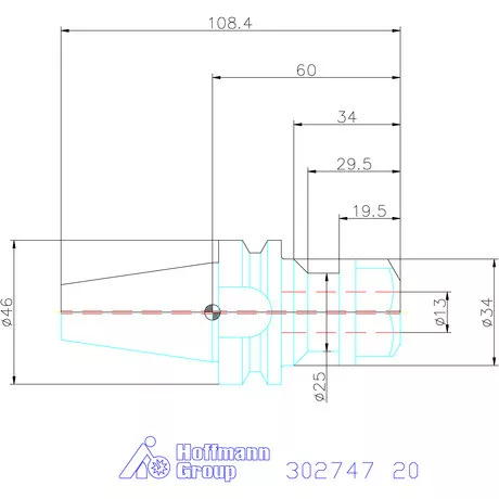 Holex ER szorítópatronos befogó AD alak 20