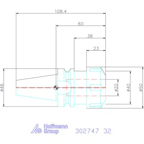 Holex ER szorítópatronos befogó AD alak 32