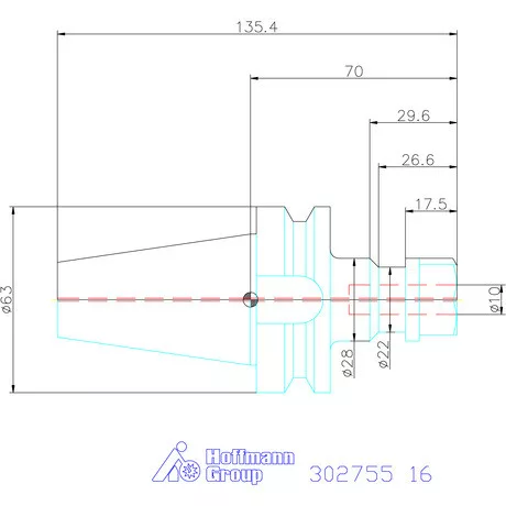 Garant ER szorítópatronos befogó ADB alak 16