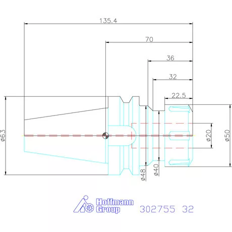 Garant ER szorítópatronos befogó ADB alak 32