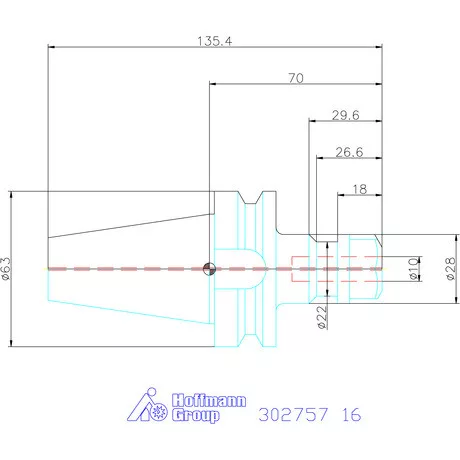 Holex ER szorítópatronos befogó AD alak 16