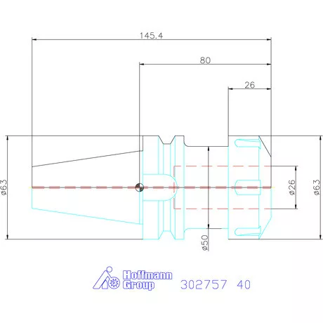 Holex ER szorítópatronos befogó AD alak 40