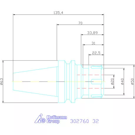 Eroglu ER szorítópatronos befogó ADB alak 32