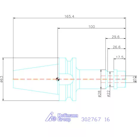Holex ER-Spannzangenfutter AD alak 16