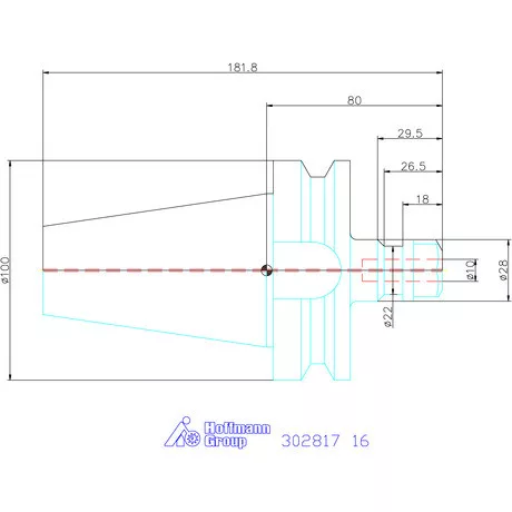 Holex ER szorítópatronos befogó AD alak 16