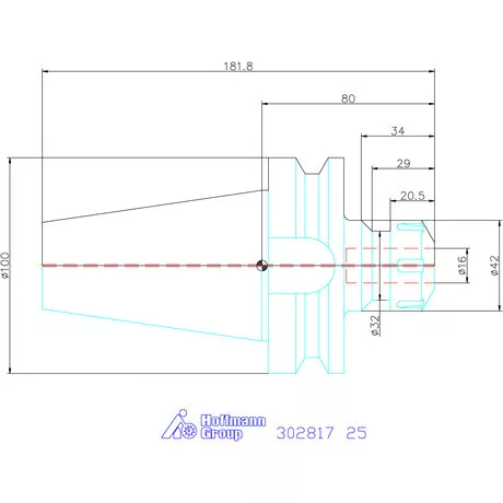 Holex ER szorítópatronos befogó AD alak 25