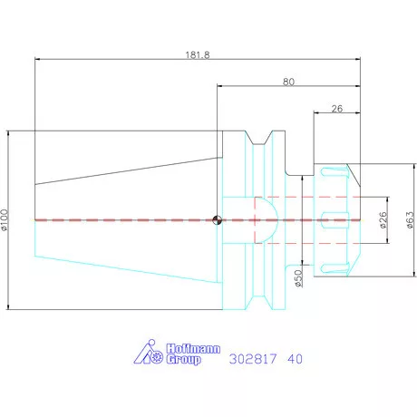 Holex ER szorítópatronos befogó AD alak 40