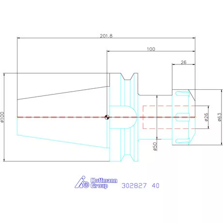 Holex ER szorítópatronos befogó AD alak 40