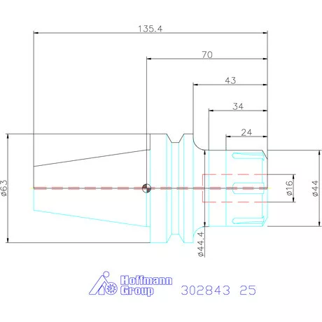 Garant HiRunER precíziós ER szorítópatronos befogó 25