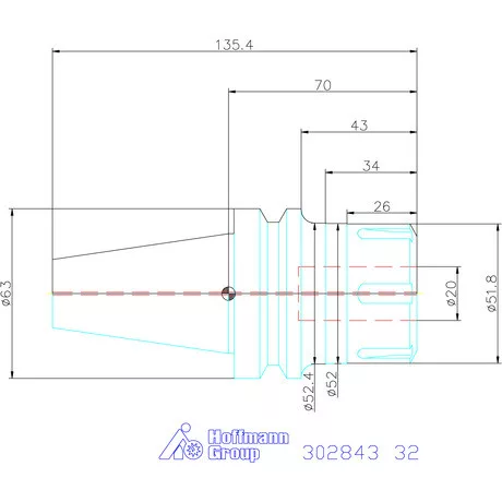 Garant HiRunER precíziós ER szorítópatronos befogó 32