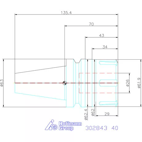 Garant HiRunER precíziós ER szorítópatronos befogó 40