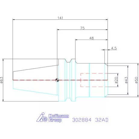Precíziós ER szorítópatronos befogó CENTRO P 32AD