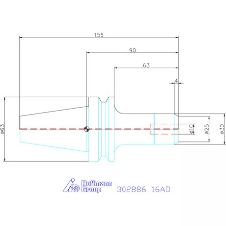 Fahrion Precíziós ER szorítópatronos befogó CENTRO P 16AD