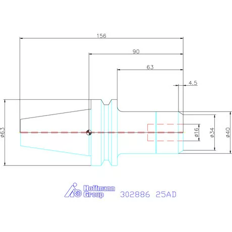 Fahrion Precíziós ER szorítópatronos befogó CENTRO P 25AD