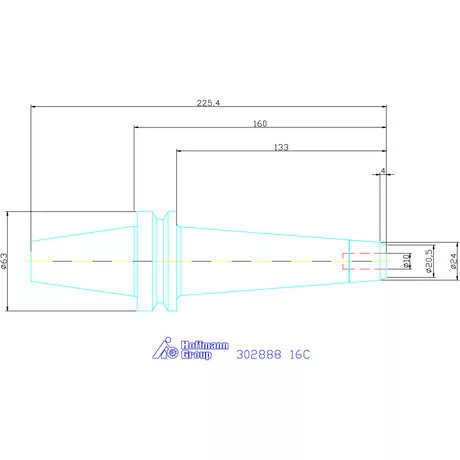 Fahrion Precíziós ER szorítópatronos befogó CENTRO P 16C