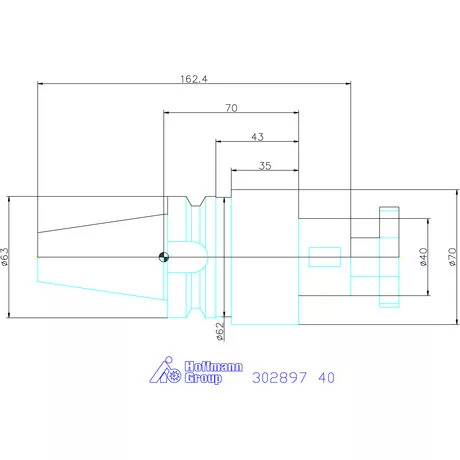 Holex Kombinált marótüske Form A 40 mm
