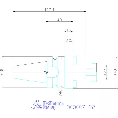 Holex Marófej befogó Form A 22 mm