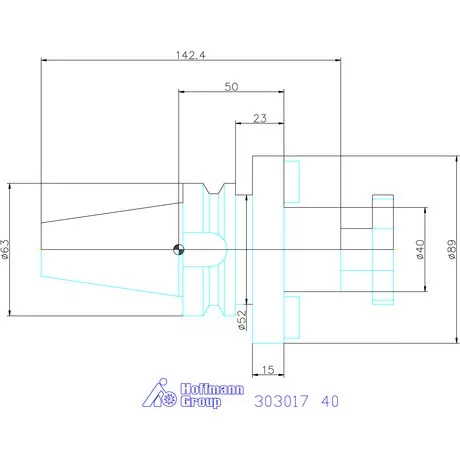 Holex Marófej befogó Form A 40 mm