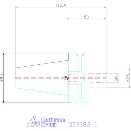 Holex Szűkítőpersely SK / MK kiütőlaphoz, Form AD 1
