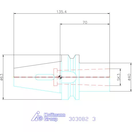 Holex Szűkítőpersely SK / MK kiütőlaphoz, Form AD 3