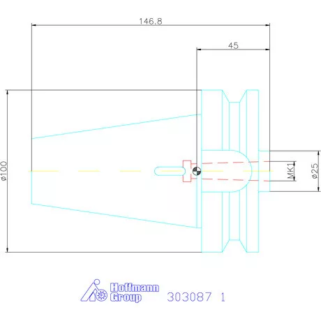Holex Szűkítőpersely SK / MK kiütőlaphoz, Form AD 1