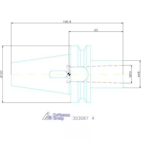 Holex Szűkítőpersely SK / MK kiütőlaphoz, Form AD 4