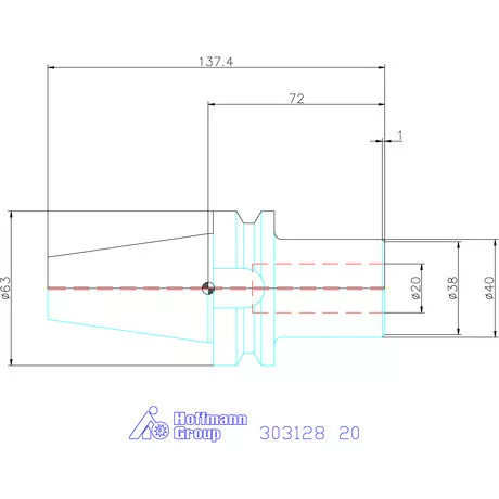 Garant Szerszámtartó telibefúróhoz Form ADB 20 mm