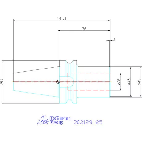 Garant Szerszámtartó telibefúróhoz Form ADB 25 mm