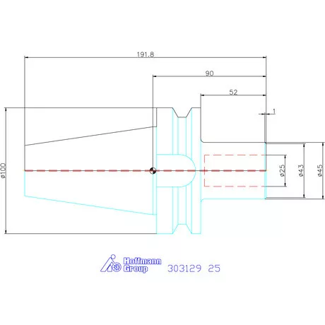 Garant Szerszámtartó telibefúróhoz Form ADB 25 mm