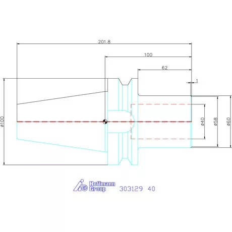 Garant Szerszámtartó telibefúróhoz Form ADB 40 mm