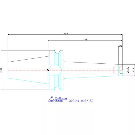 Garant Szerszámbefogó becsavarozható maróhoz menettel M16X150