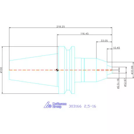 Rövid fúró tokmány Form A 2,5-16 mm