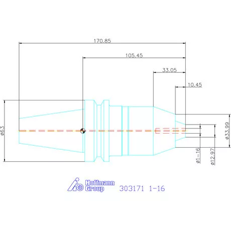 Garant Rövid fúró tokmány Form AD 1-16 mm