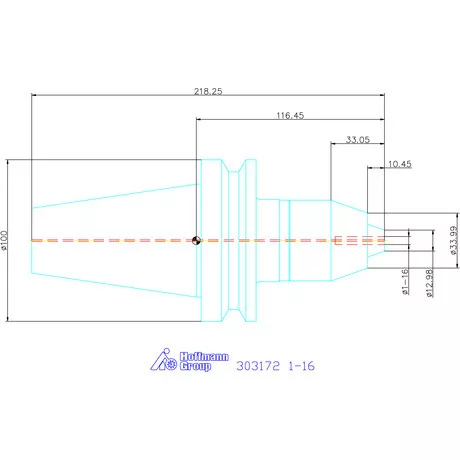 Rövid fúró tokmány Form AD 1-16 mm