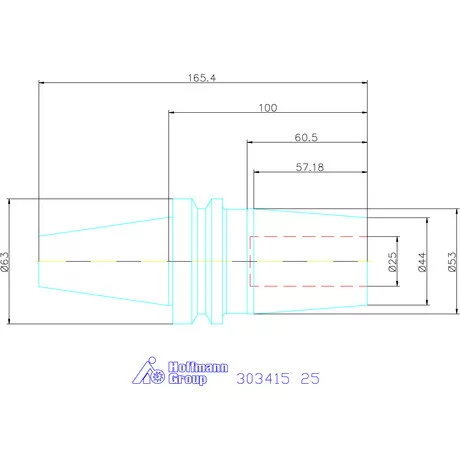 Garant Zsugorbefogó Form ADB, hűtőcsatorna furattal 25 mm