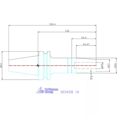 Garant Zsugorbefogó Form ADB, hűtőcsatorna furattal 14 mm