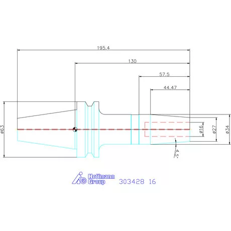 Garant Zsugorbefogó Form ADB, hűtőcsatorna furattal 16 mm