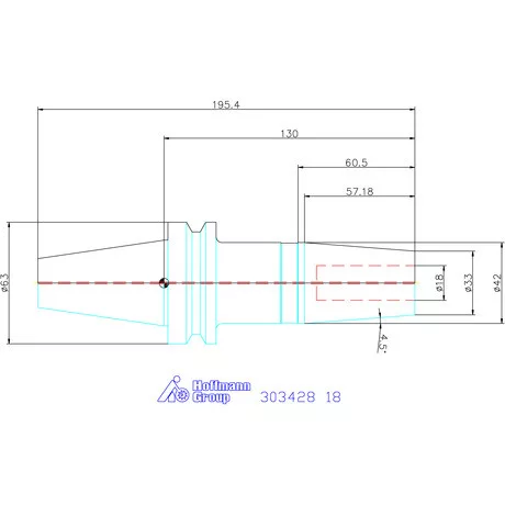 Garant Zsugorbefogó Form ADB, hűtőcsatorna furattal 18 mm