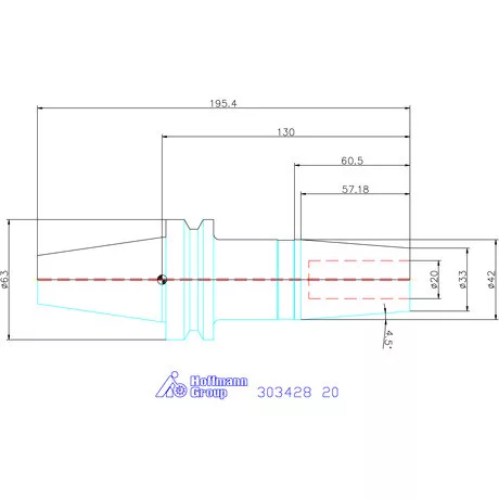 Garant Zsugorbefogó Form ADB, hűtőcsatorna furattal 20 mm
