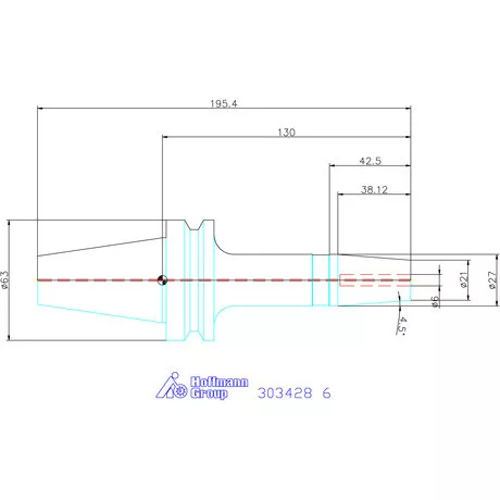 Garant Zsugorbefogó Form ADB, hűtőcsatorna furattal 6 mm