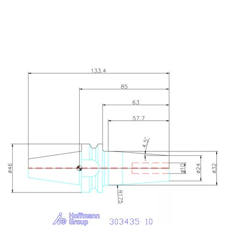 Garant Hidroplasztikus befogó, karcsú Master Chuck, AD alak 10 mm