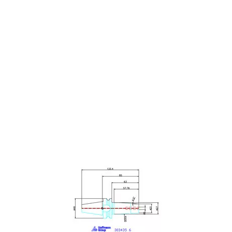 Garant Hidroplasztikus befogó, karcsú Master Chuck, AD alak 6 mm